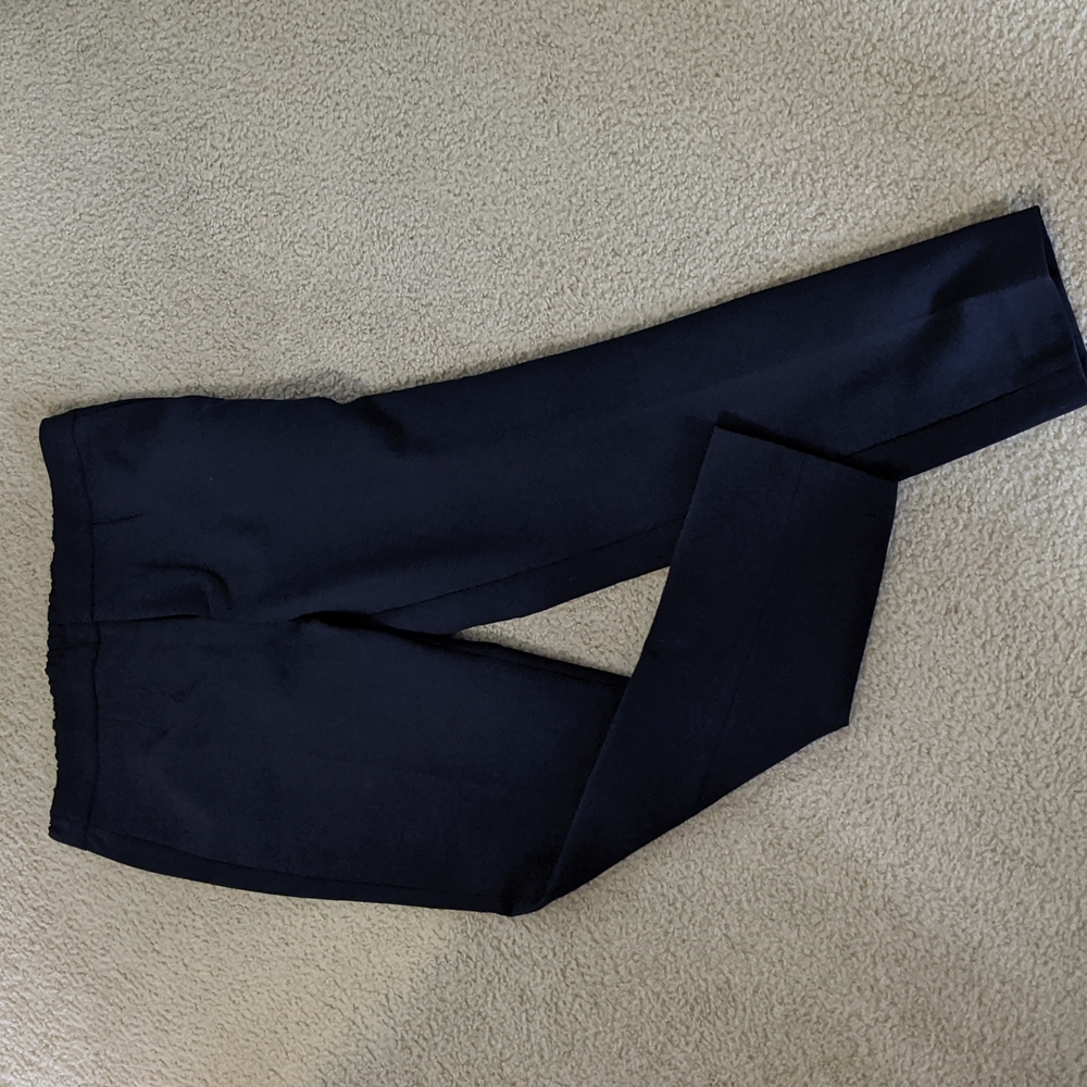 Velvet by Graham & Spencer, navy gather waist trousers, XL, nwt